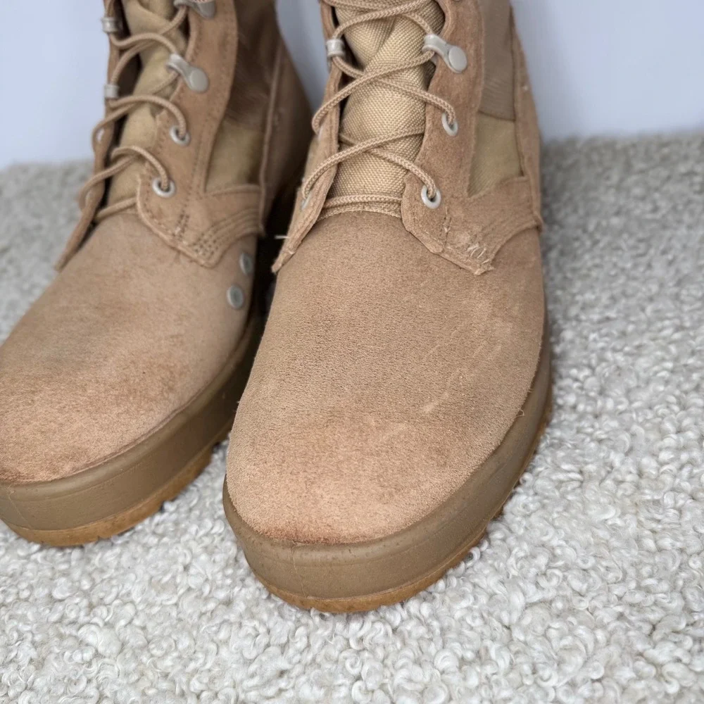 Army Hot Weather Military Combat Boots Coyote Tan Suede Tactical 10.5 R